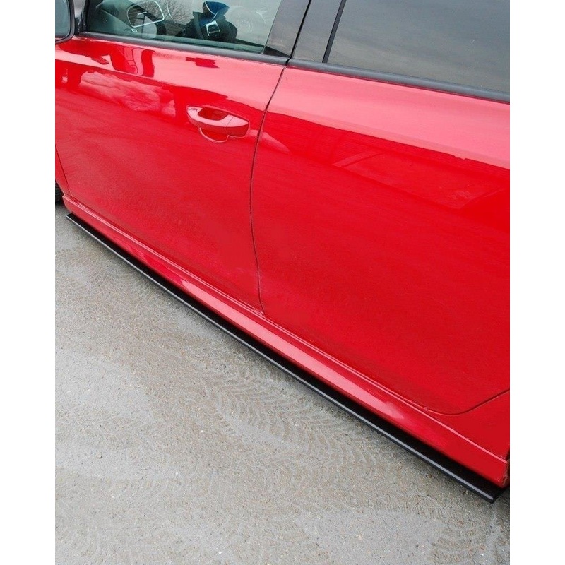 SIDE SKIRTS DIFFUSERS VW GOLF VI GTI 35TH / R20 GLOSS BLACK