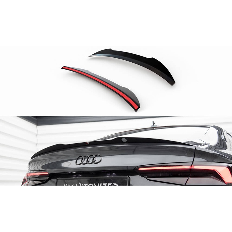 SPOILER CAP AUDI A5 S-LINE F5 SPORTBACK GLOSS BLACK