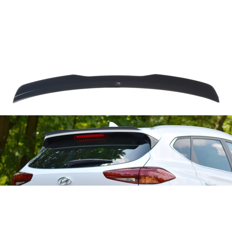 SPOILER EXTENSION HYUNDAI TUCSON MK3 FACELIFT GLOSS BLACK