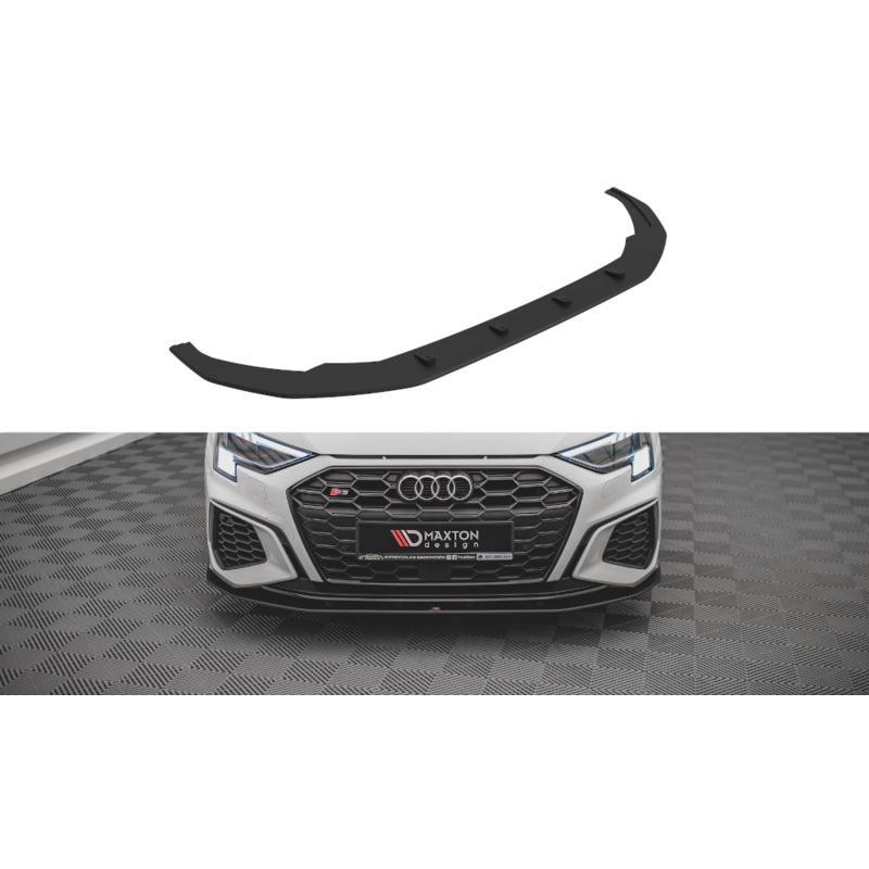 STREET PRO FRONT SPLITTER AUDI S3 / A3 S-LINE 8Y BLACK