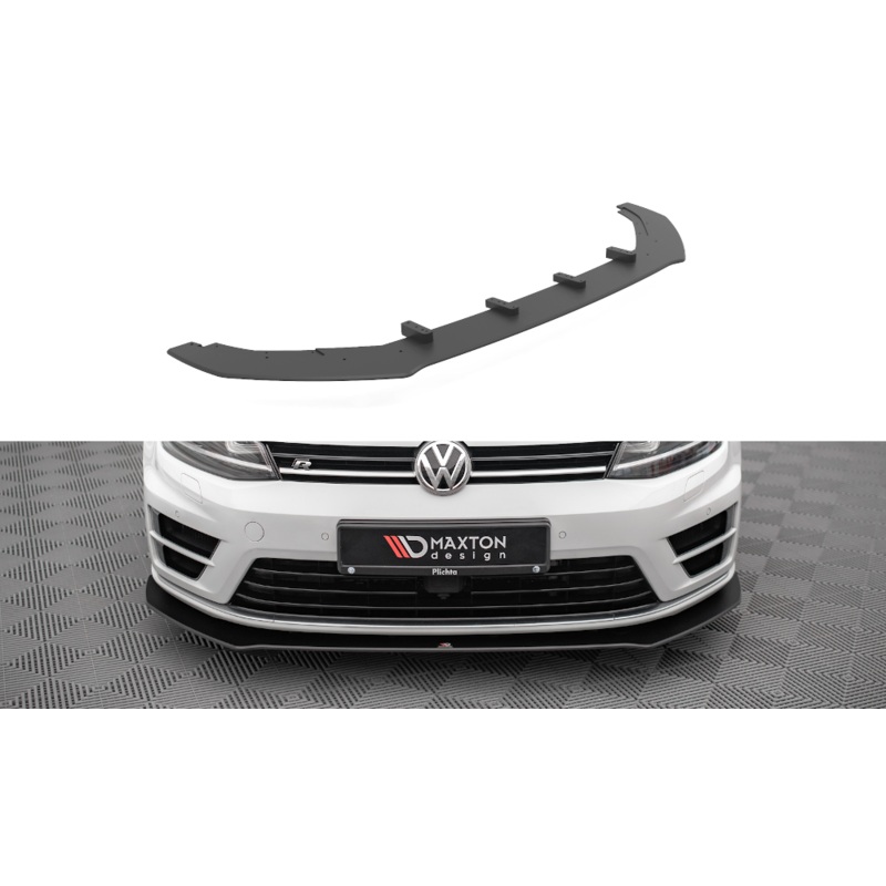 STREET PRO FRONT SPLITTER V.1 VOLKSWAGEN GOLF R MK7 BLACK