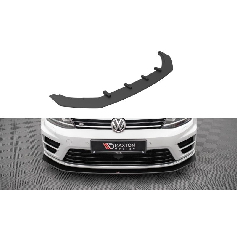 STREET PRO FRONT SPLITTER V.2 VOLKSWAGEN GOLF R MK7 BLACK