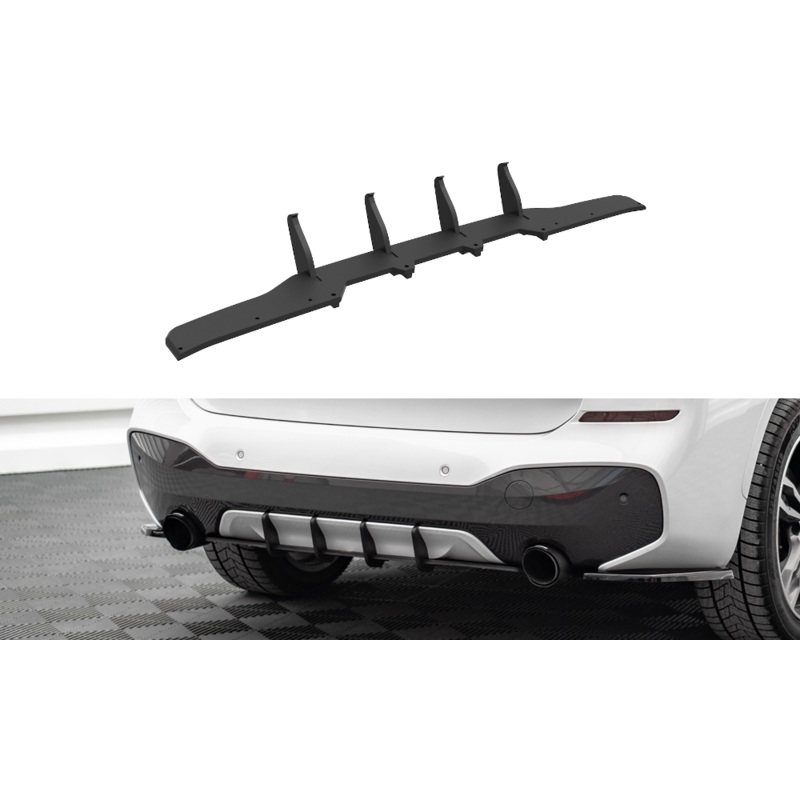 STREET PRO REAR DIFFUSER BMW X1 M-PACK F48 BLACK