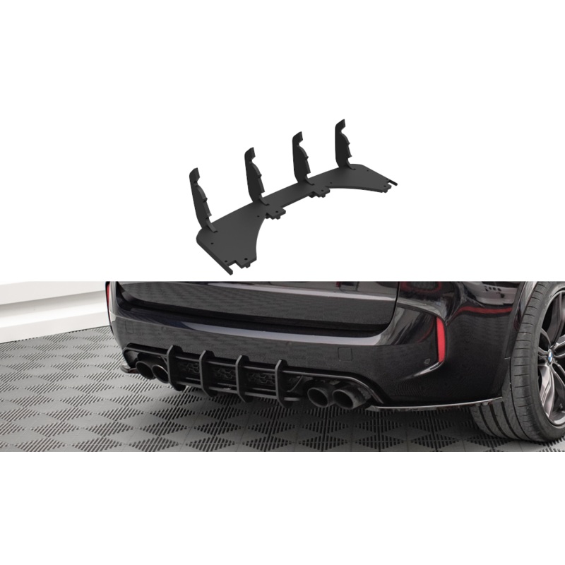 STREET PRO REAR DIFFUSER BMW X5 M F85 BLACK