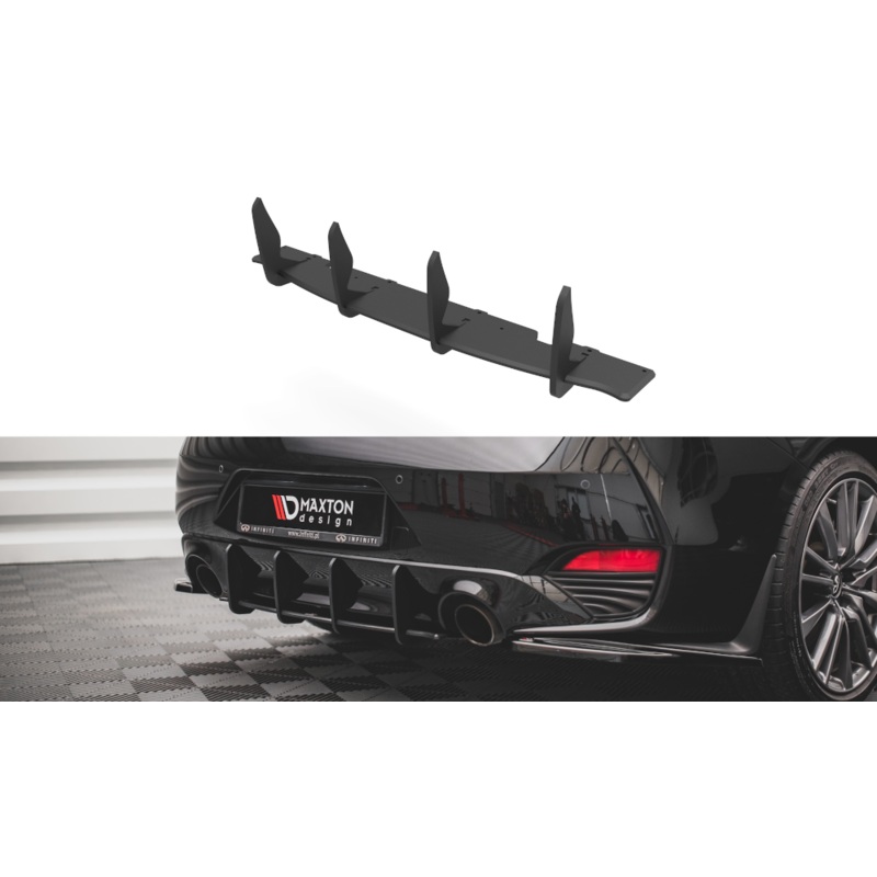 STREET PRO REAR DIFFUSER INFINITI Q60 S MK2 BLACK