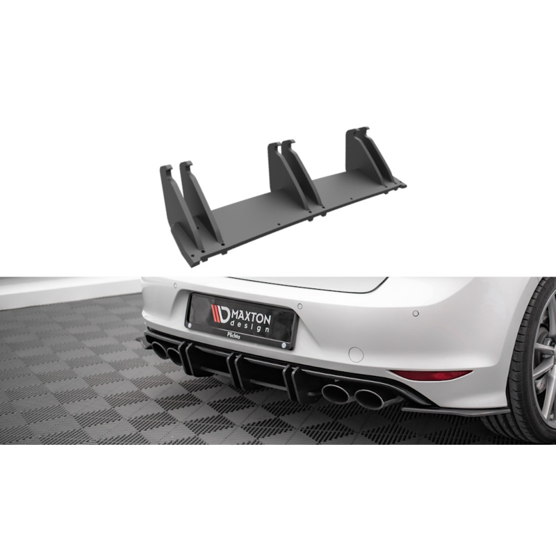 STREET PRO REAR DIFFUSER VOLKSWAGEN GOLF R MK7 BLACK