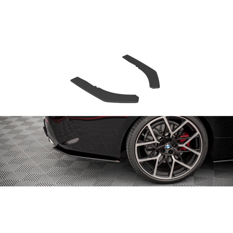 STREET PRO REAR SIDE SPLITTERS BMW 4 M-PACK G22 BLACK
