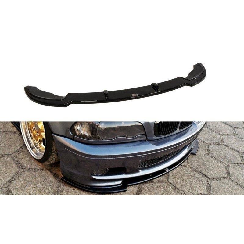 FRONT SPLITTER FOR BMW 3 E46 MPACK COUPE GLOSS BLACK