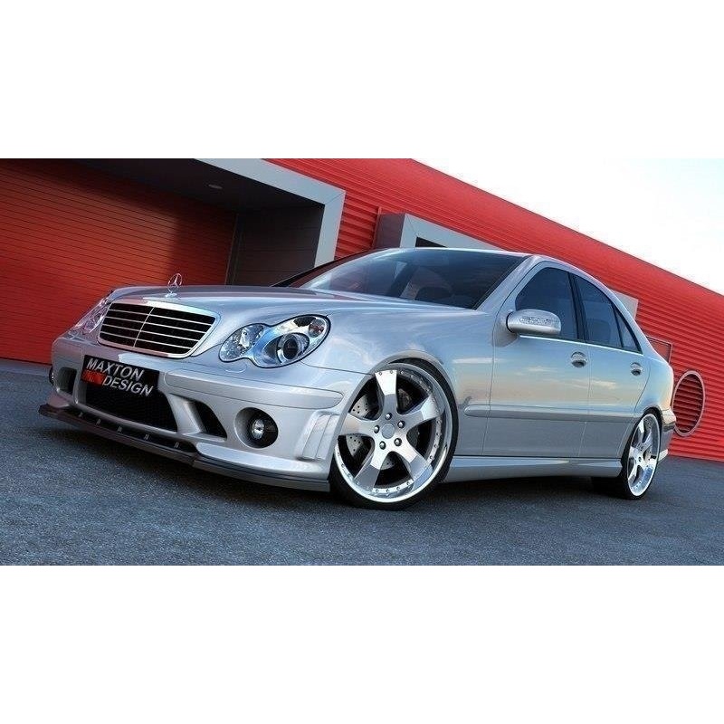 FRONT SPLITTER (FOR ME-C-203-AMG204-F1 BUMPER) GLOSS BLACK