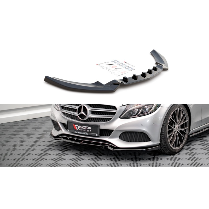 FRONT SPLITTER MERCEDES-BENZ C W205 GLOSS BLACK