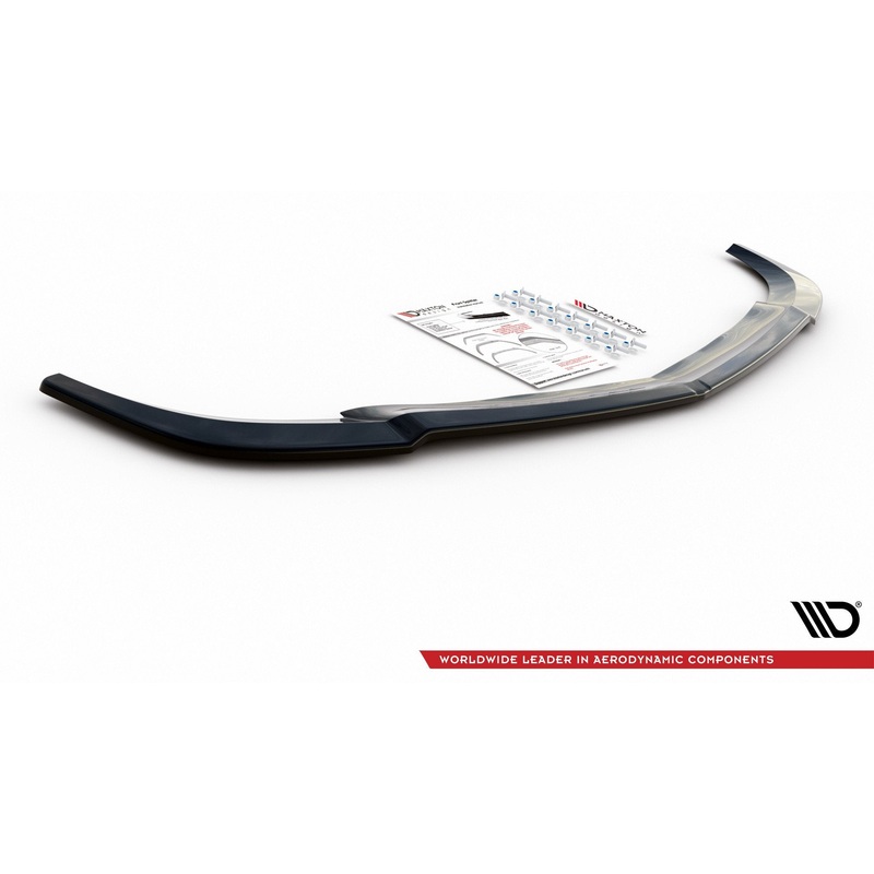 FRONT SPLITTER MERCEDES C-CLASS W204 AMG-LINE FACELIFT GLOSS BLACK