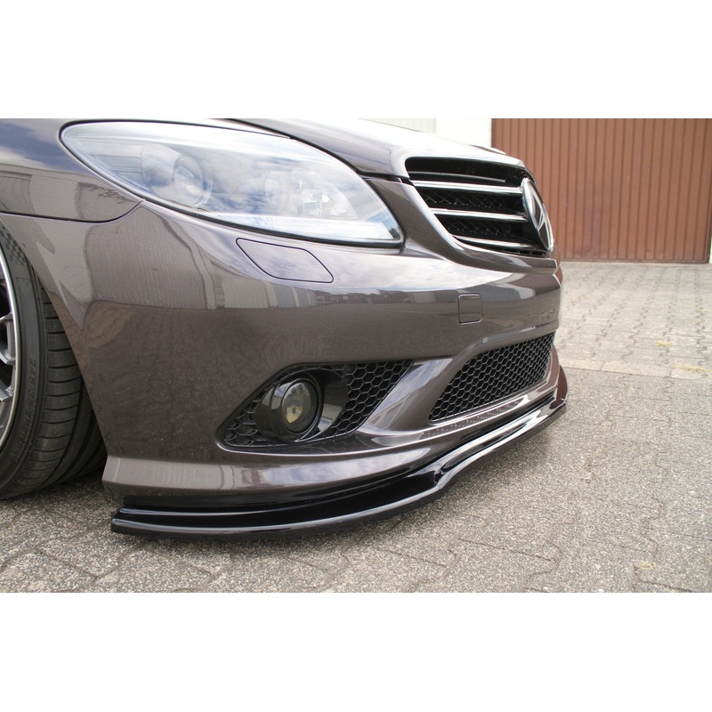 FRONT SPLITTER MERCEDES CL 500 C216 AMGLINE GLOSS BLACK