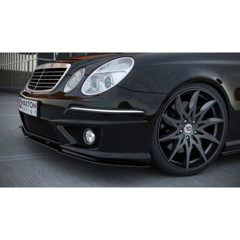 FRONT SPLITTER MERCEDES E W211 AMG FACELIFT GLOSS BLACK