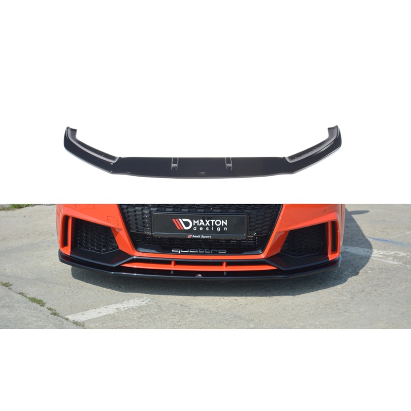 FRONT SPLITTER V.1 AUDI TT RS 8S GLOSS BLACK