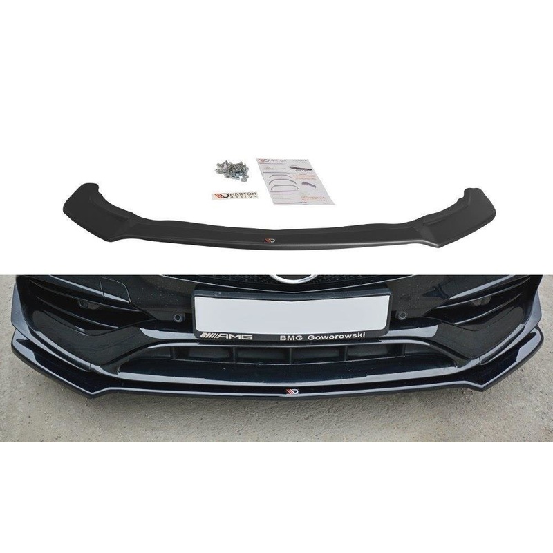 FRONT SPLITTER V.2 MERCEDES CLA A45 AMG C117 FACELIFT GLOSS BLACK