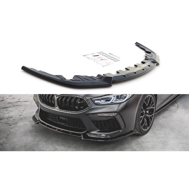FRONT SPLITTER V.3 BMW M8 GRAN COUPE F93 / COUPE F92 GLOSS BLACK