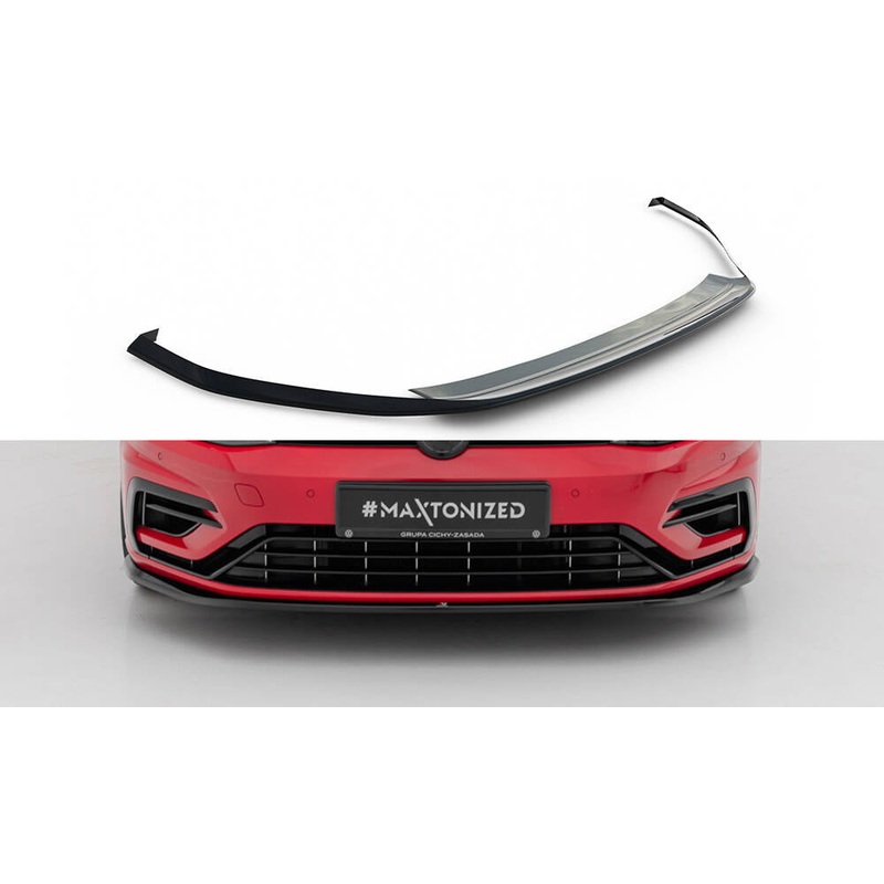 FRONT SPLITTER V.7 VW GOLF 7 R FACELIFT GLOSS BLACK