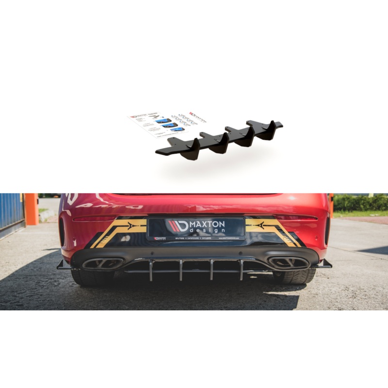 RACING DURABILITY REAR DIFFUSER MERCEDES-AMG C43 COUPE C205 BLACK