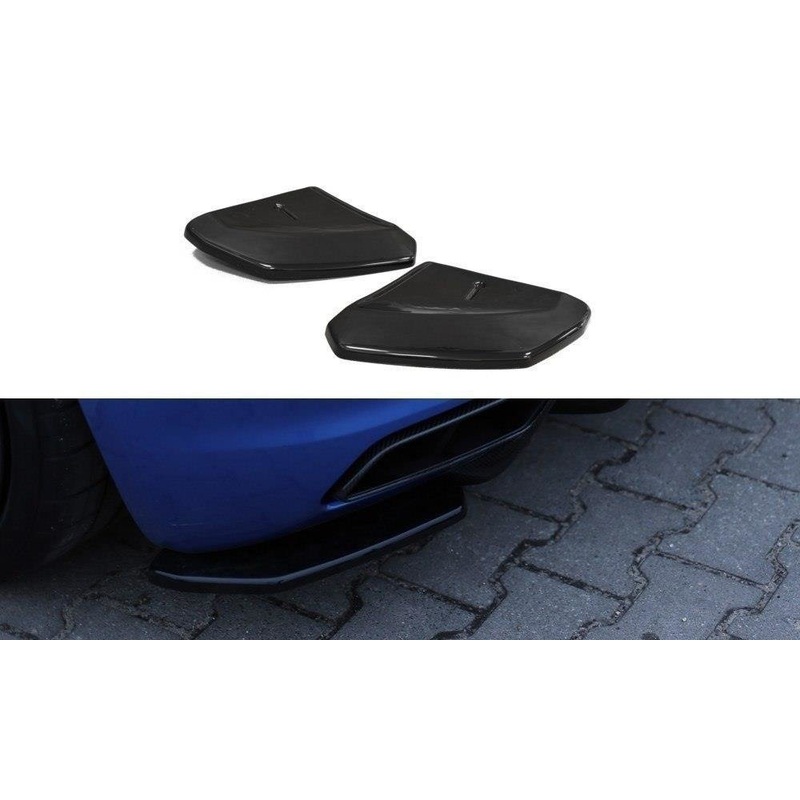 REAR SIDE SPLITTERS AUDI R8 MK.2 GLOSS BLACK