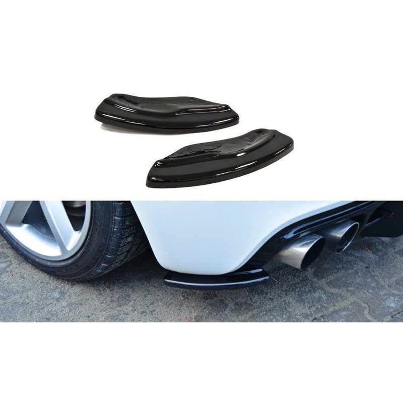 REAR SIDE SPLITTERS AUDI TT S 8J GLOSS BLACK