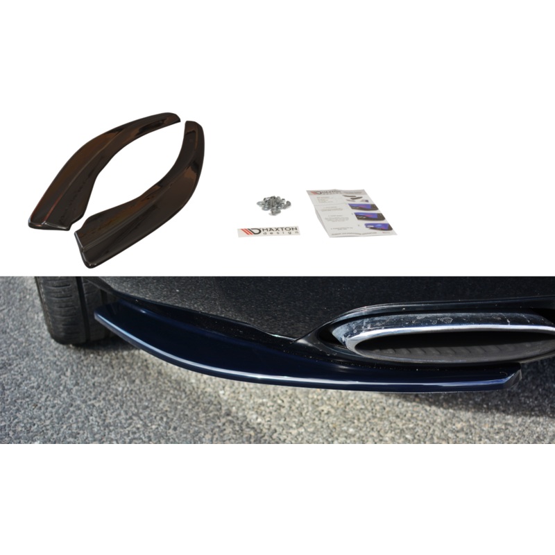 REAR SIDE SPLITTERS BENTLEY CONTINENTAL GT GLOSS BLACK