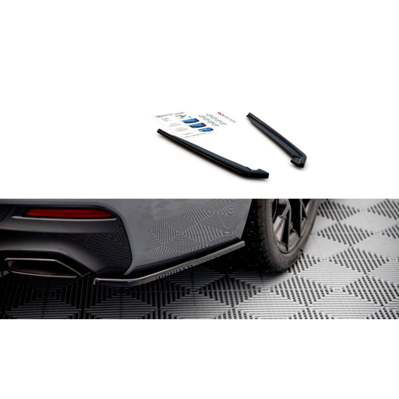 REAR SIDE SPLITTERS BMW 5 G30 FACELIFT M-PACK GLOSS BLACK