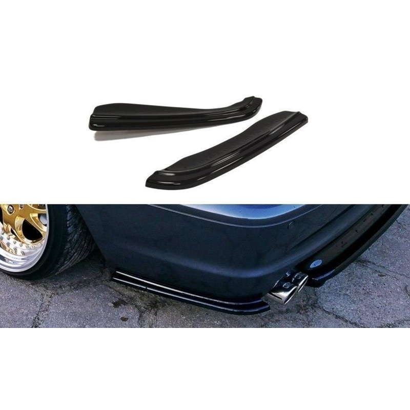 REAR SIDE SPLITTERS FOR BMW 3 E46 MPACK COUPE GLOSS BLACK