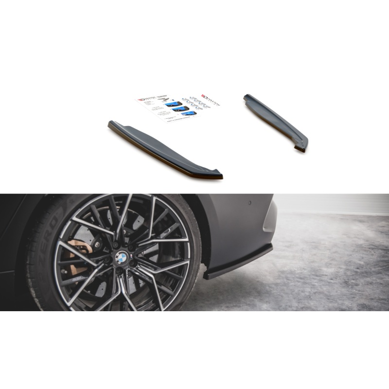 REAR SIDE SPLITTERS FOR V.2 BMW M8 GRAN COUPE F93 GLOSS BLACK