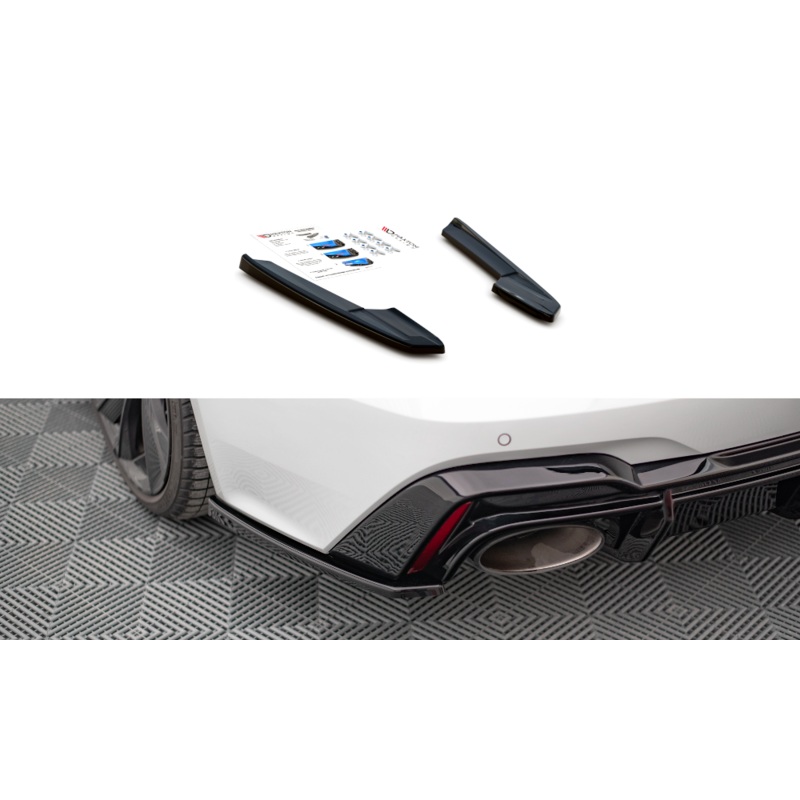 REAR SIDE SPLITTERS V.2 AUDI RS6 C8 / RS7 C8 (set for Maxton Valance) GLOSS BLACK