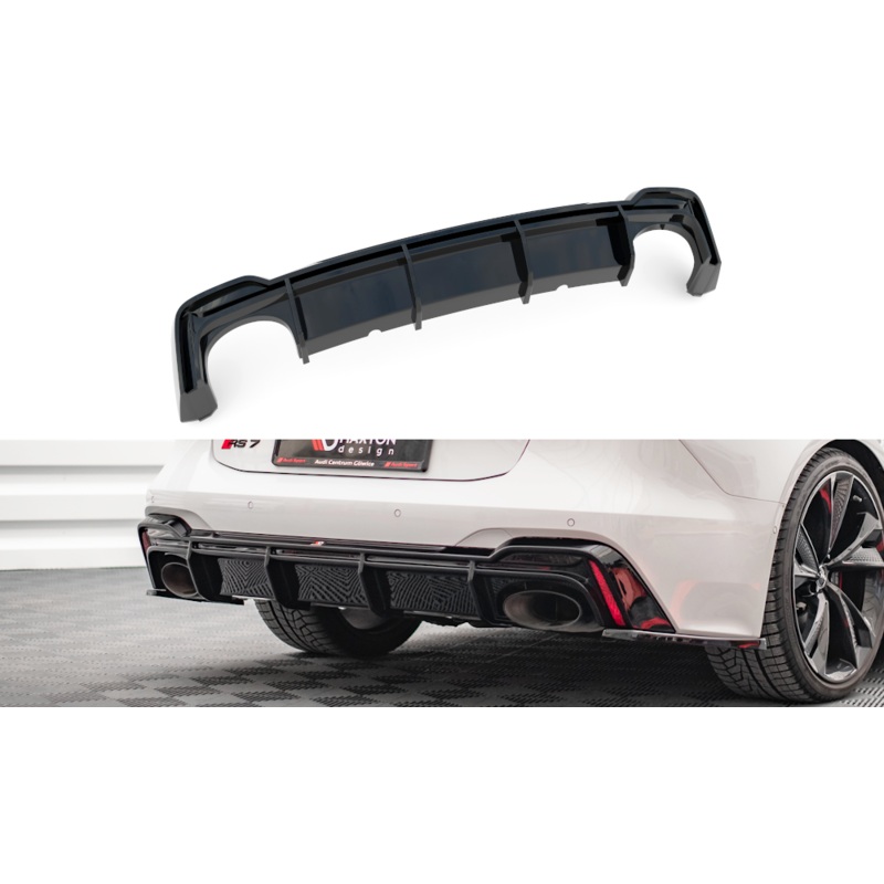 REAR VALANCE AUDI RS6 C8 / RS7 C8 GLOSS BLACK