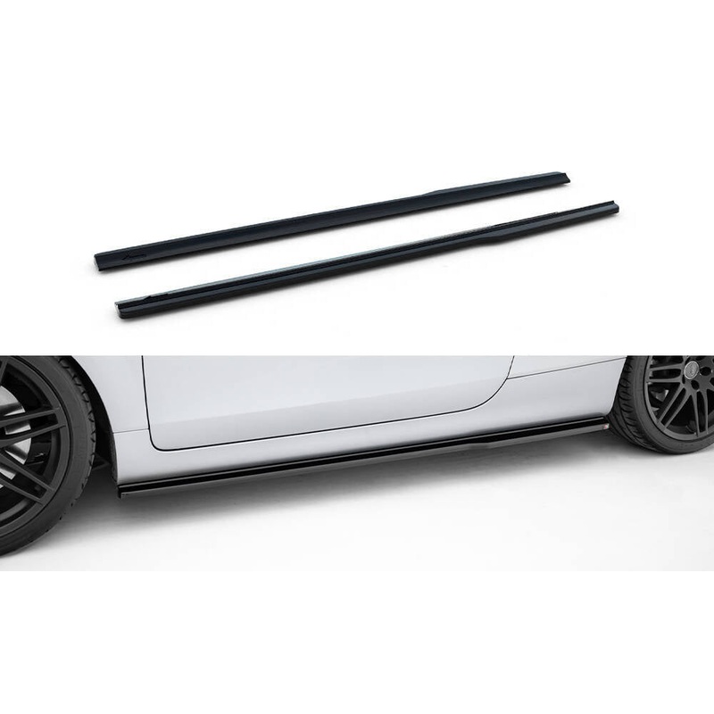 SIDE SKIRTS DIFFUSERS AUDI TT S / TT S-LINE 8J GLOSS BLACK