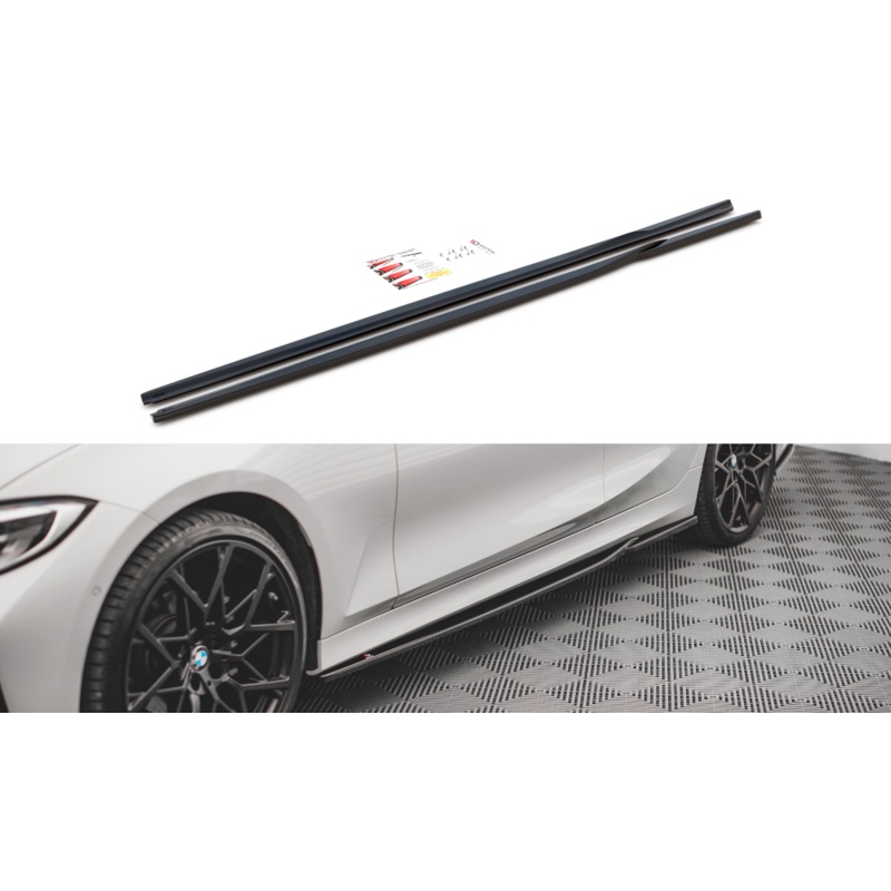 SIDE SKIRTS DIFFUSERS BMW 3 G20 / G21 GLOSS BLACK