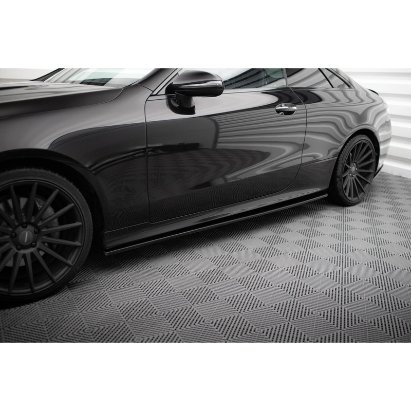 SIDE SKIRTS DIFFUSERS MERCEDES-BENZ E-CLASS COUPE (C238)/CABRIOLET (A238)/ AMG-LINE / 53 AMG GLOSS BLACK