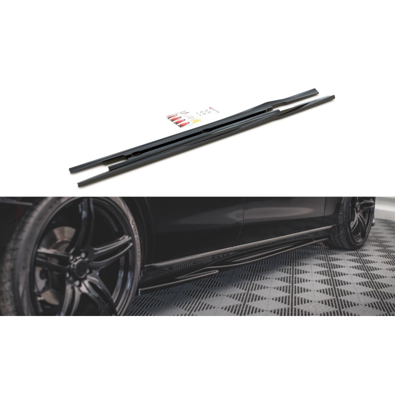 SIDE SKIRTS DIFFUSERS MERCEDES-BENZ E W213 GLOSS BLACK