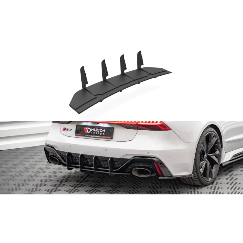 STREET PRO REAR DIFFUSER AUDI RS7 C8 BLACK