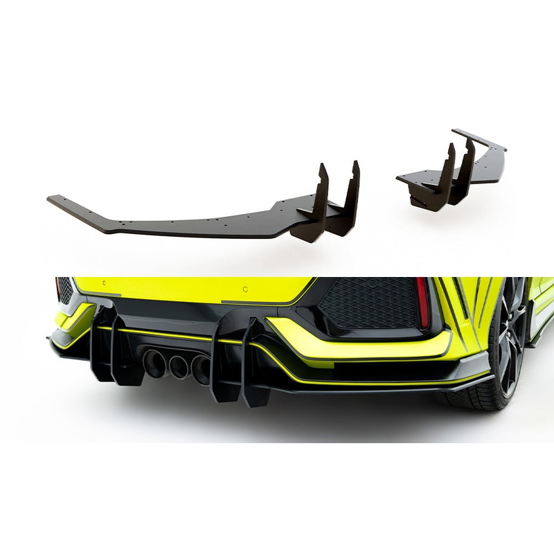 Street Pro Rear Valance V.2 Honda Civic Type R Mk10 BLACK
