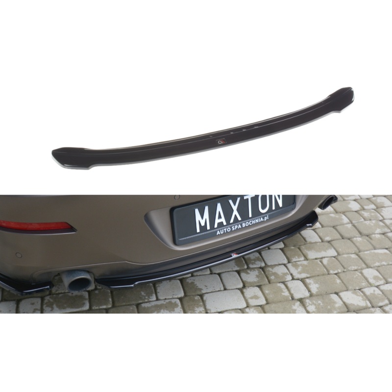 CENTRAL REAR SPLITTER BMW 6 GRAN COUP GLOSS BLACK