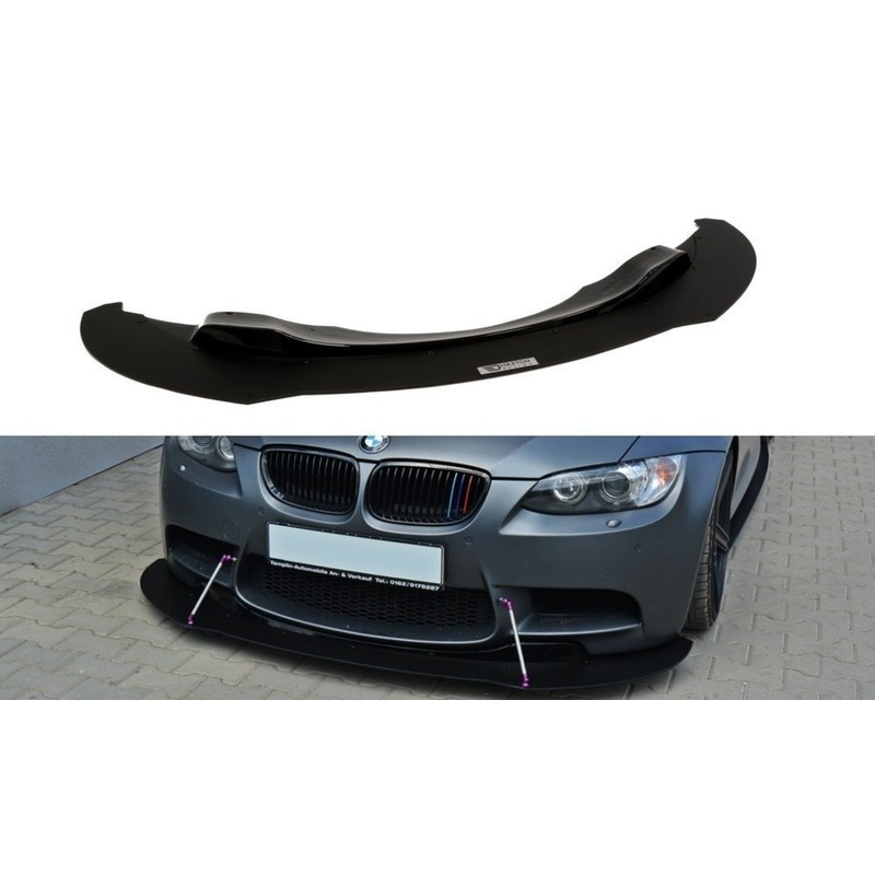 FRONT RACING SPLITTER BMW M3 E92 / E93 (PREFACE MODEL) ABS + GLOSS BLACK