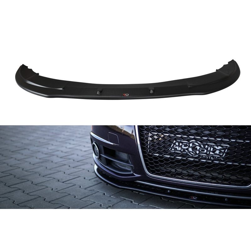 FRONT SPLITTER AUDI A6 S-LINE C6 FL GLOSS BLACK