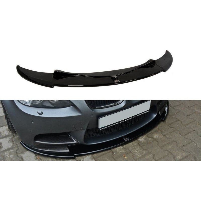 FRONT SPLITTER BMW M3 E92 / E93 (PREFACE MODEL FITS M PERFORMANCE SPLITTERS) GLOSS BLACK