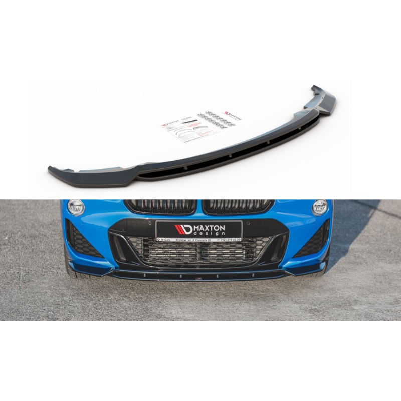 FRONT SPLITTER BMW X2 F39 M-PACK GLOSS BLACK