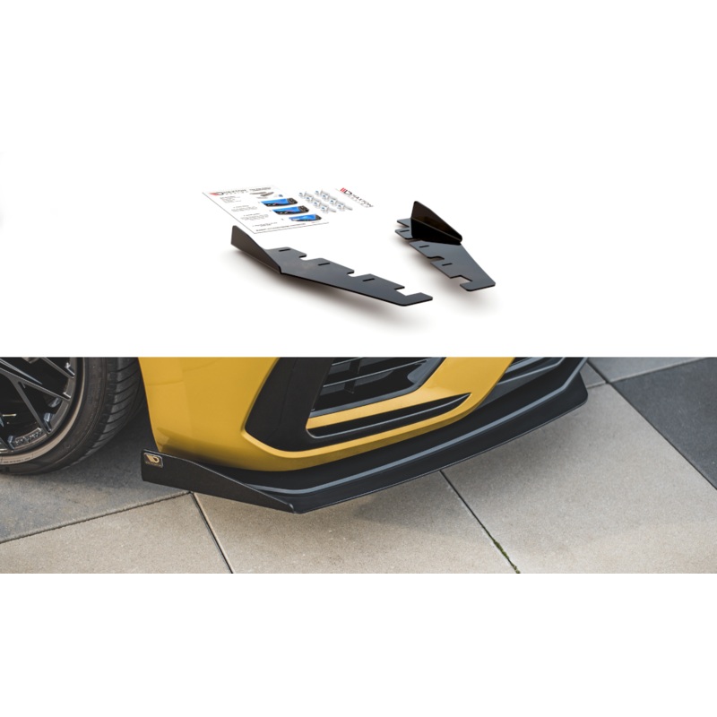 Front Splitter FLAPS VOLKSWAGEN ARTEON R-LINE GLOSS BLACK