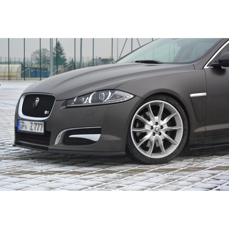 FRONT SPLITTER JAGUAR XF (X250) MK1 SPORTBRAKE S-PACK GLOSS BLACK