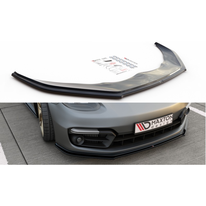 FRONT SPLITTER PORSCHE PANAMERA TURBO / GTS 971 GLOSS BLACK