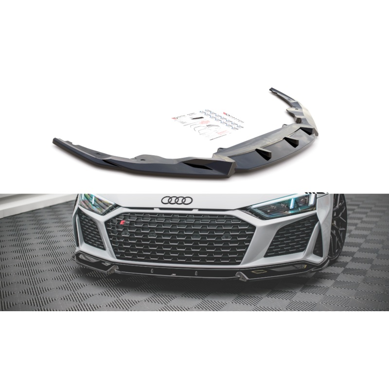 FRONT SPLITTER V.1 AUDI R8 MK2 FACELIFT GLOSS BLACK