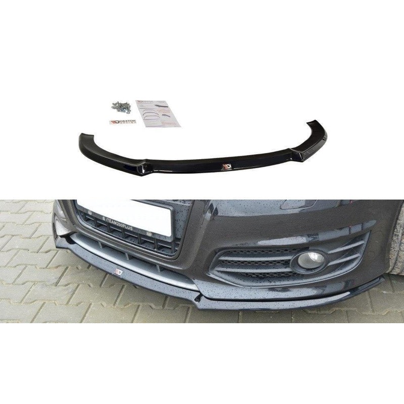 FRONT SPLITTER V.1 AUDI S3 8P FL GLOSS BLACK