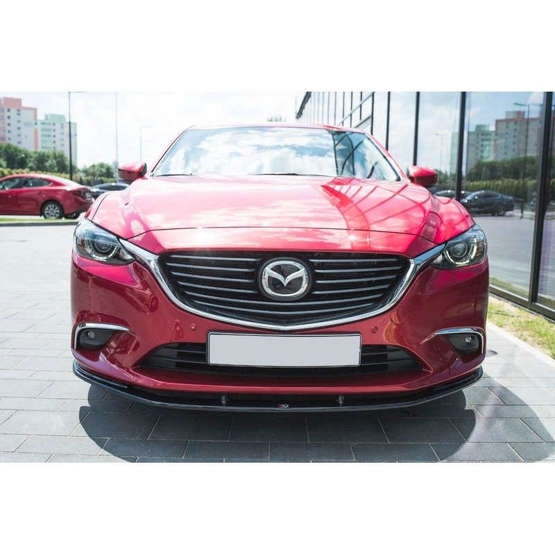 FRONT SPLITTER V.1 MAZDA 6 GJ (MK3) GLOSS BLACK