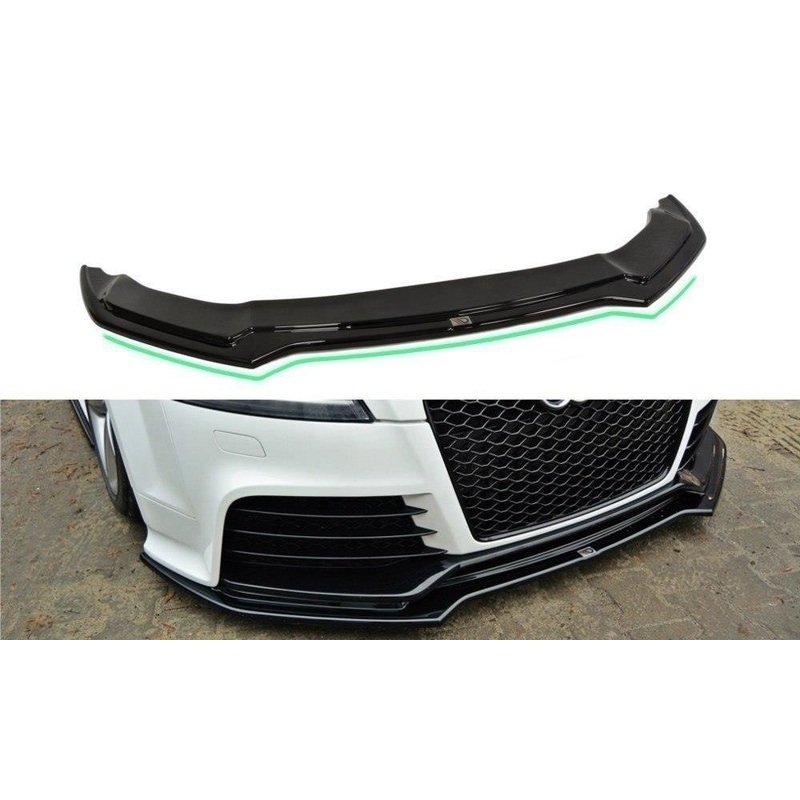 FRONT SPLITTER V.2 AUDI TT RS 8J GLOSS BLACK