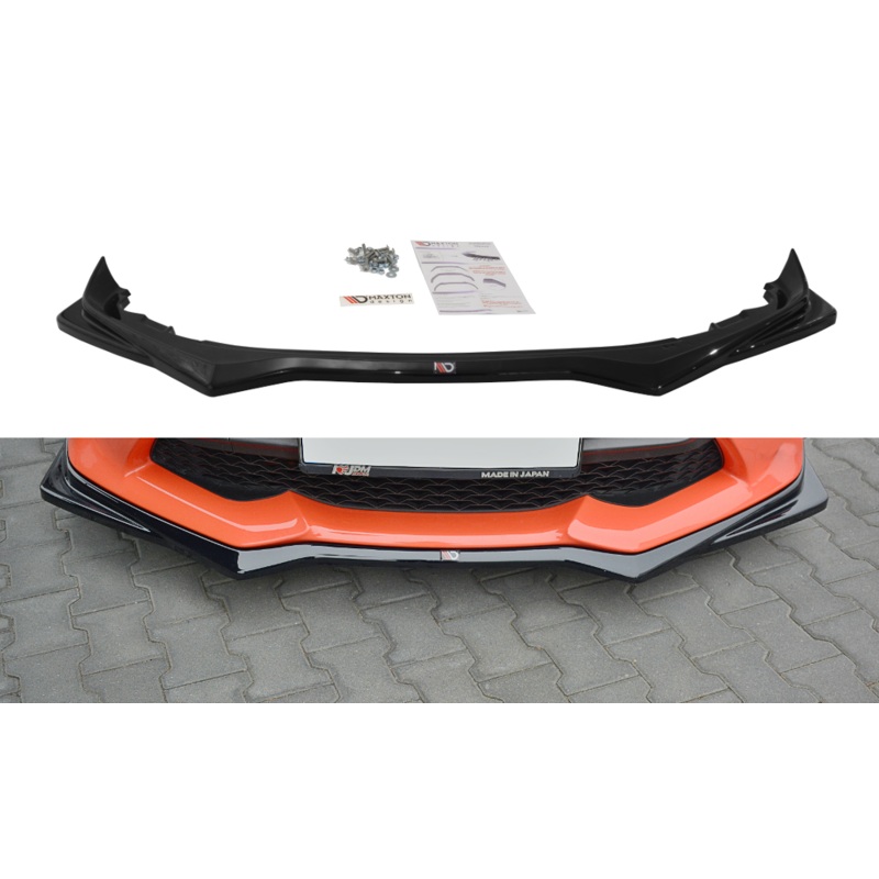 FRONT SPLITTER V.2 TOYOTA GT86 FACELIFT GLOSS BLACK