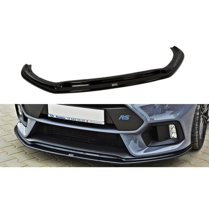 FRONT SPLITTER V.3 FORD FOCUS RS MK3 GLOSS BLACK